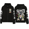 Demon Slayer Zipper Hoodie 2025 Harajuku Sweatshirt