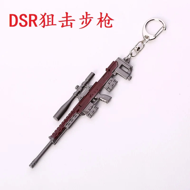 Online Game PUBG Badge Keychain Pendant Cosplay Cyber-Game Playerunknown's Battlegrounds Medal Alloy Key Ring for Game Lovers