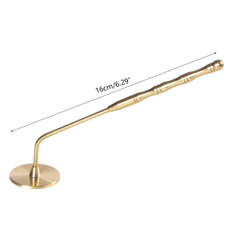 Brass Incense Press with Long Handle - 