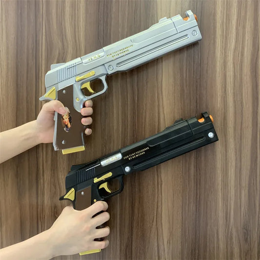 DMC Dante Gun Ebony Ivory White Revólveres Arma Pistolas dobles 1:1 Juego de rol de cosplay Modelo de regalo Caucho No disparar Úselo con precaución ⚠️ ¡Nunca apunte a nadie!