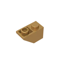 Gobricks GDS-597 Slope, Inverted 45 2x1 | Compatible Building Block for DIY