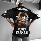 Dragon Ball Vegeta Harajuku Oversized Anime T-Shirt | 2025