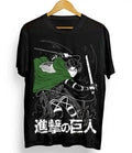 Levi Shingeki T-shirt: Attack on Titan Horror Y2K Top