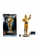 LEGO 75398 Star Wars C-3PO Buildable Droid Figure,Collectible Set,Display Model,Nostalgic Toy Idea for Adults,Fans or Collectors - 75398