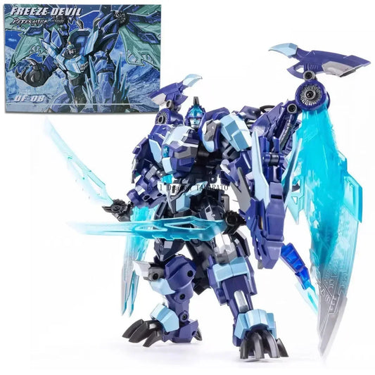 En Stock juguete de transformación Jinbao llama azul dragón rojo dragón 8871 8871B KO DF07 DF08 DF-07 figura de acción juguete colección regalo
