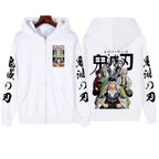 Demon Slayer Zipper Hoodie 2025 Harajuku Sweatshirt