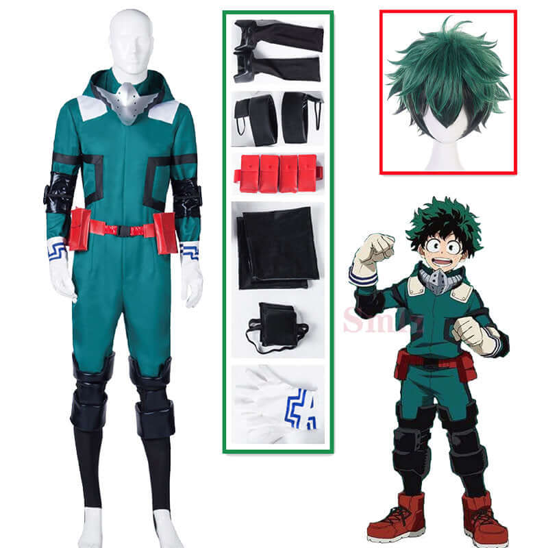 Midoriya Izuku Deku Cosplay Costume My Hero Academia