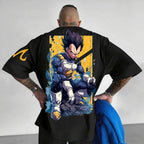 Dragon Ball Vegeta Harajuku Oversized Anime T-Shirt | 2025