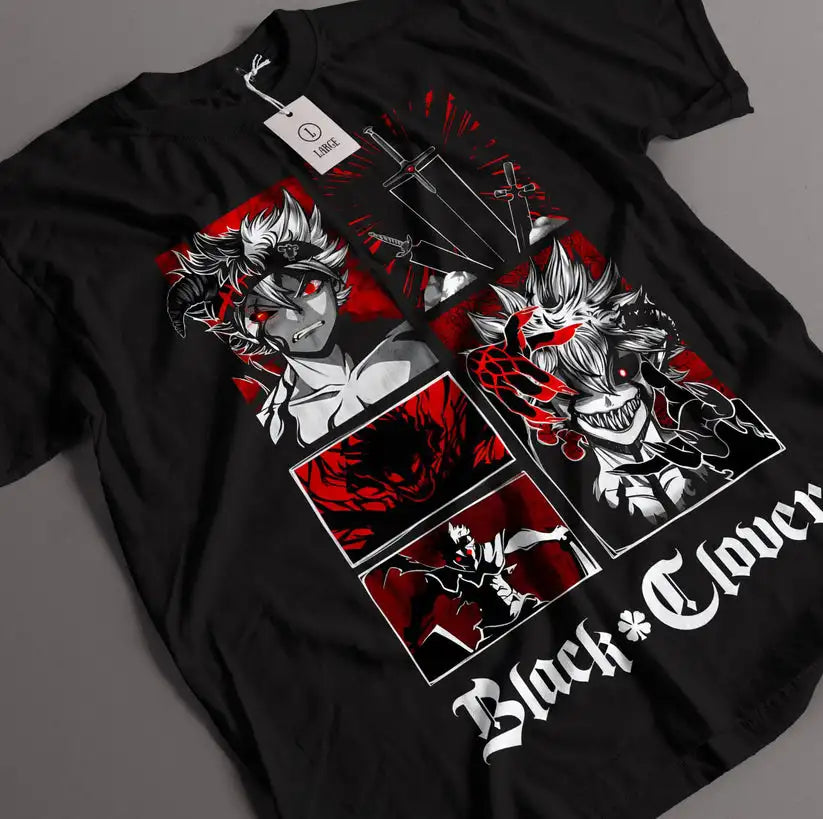 Black Clover Asta Demon T-Shirt: Anti-Magic Graphic Tee