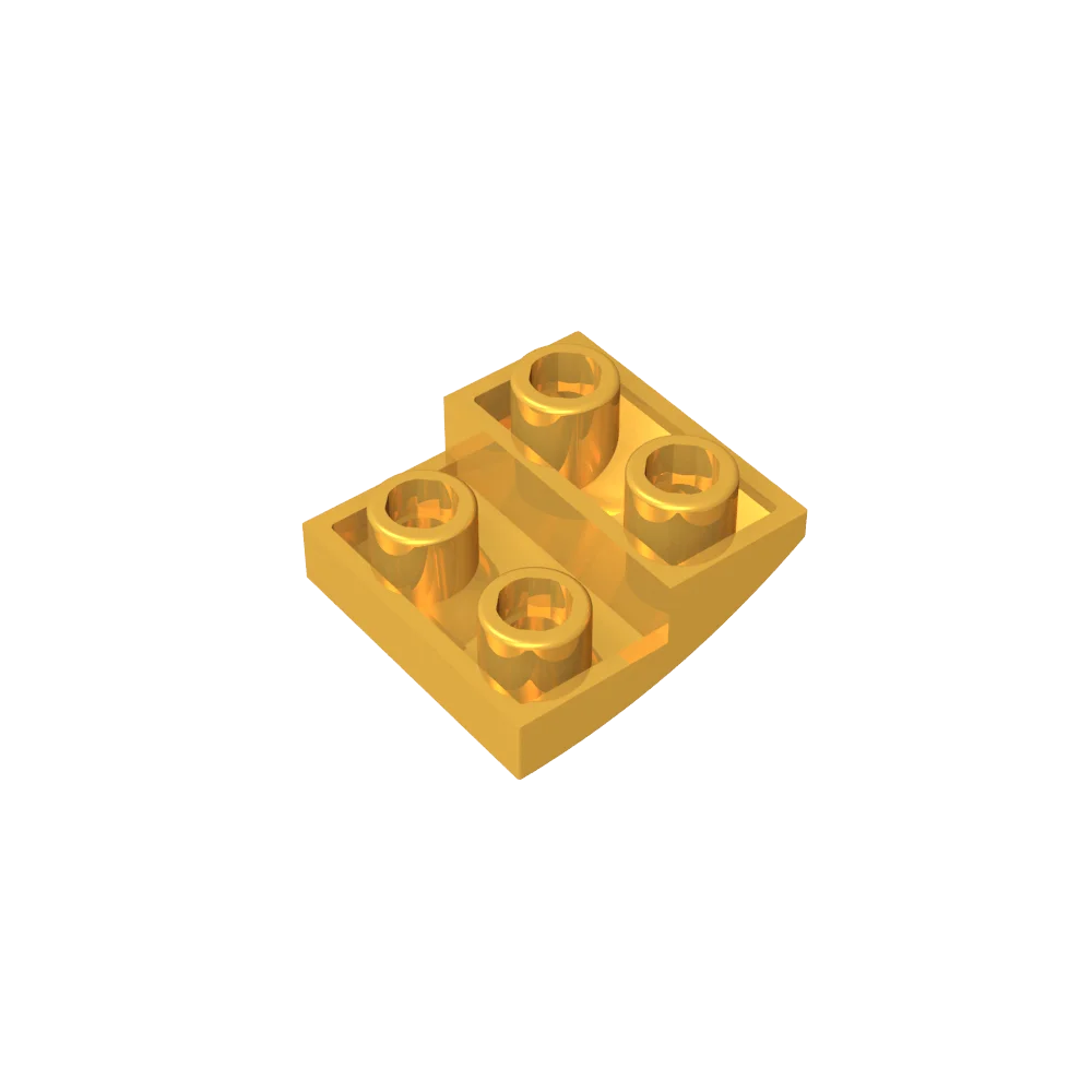 Gobricks GDS-1270 Slope, Curved 2 x 2 Inverted | Compatible with Lego 32803 Building Block