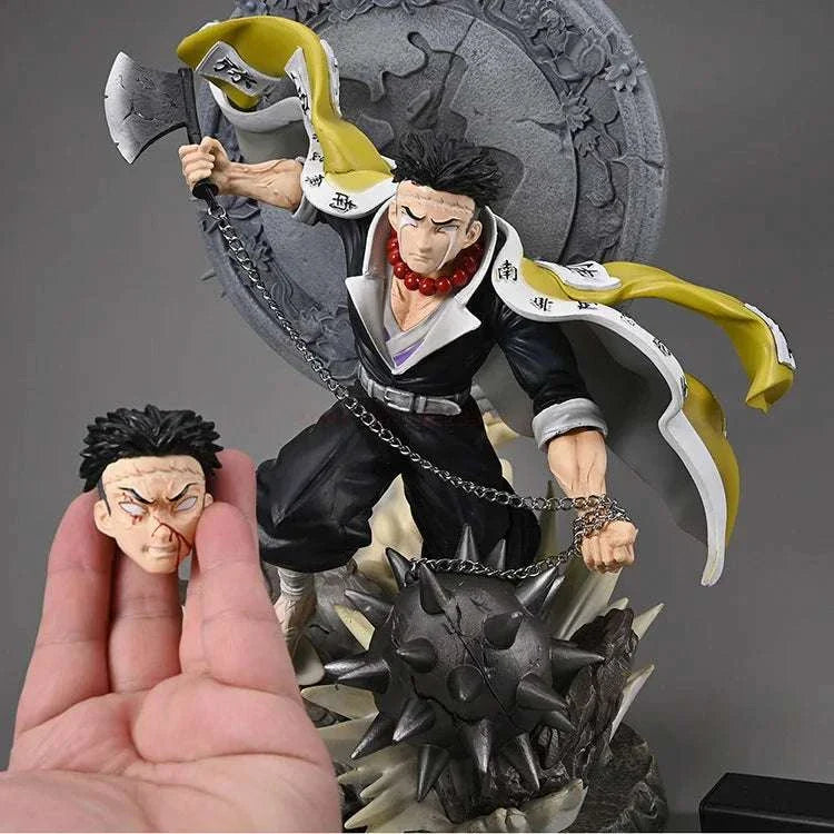 Himejima Gyomei Anime Figure, Demon Slayer Action Figurines PVC Large Statue 41 CM