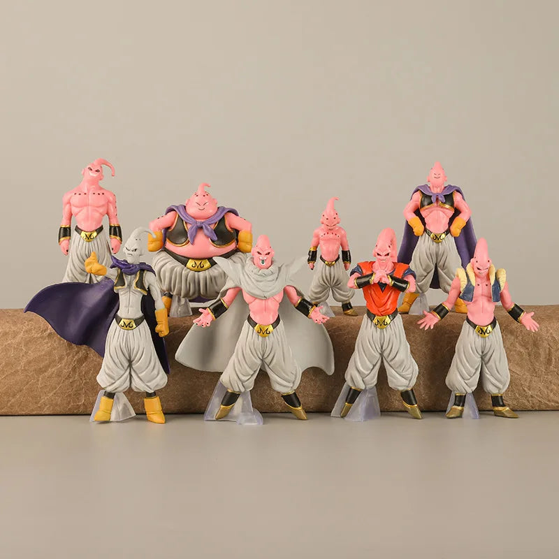 8pcs/Set Dragon Ball ZERO Majin Buu Figurine DBZ Figure Super Saiyan Action Figures Collection PVC Model Statue Children Gifts