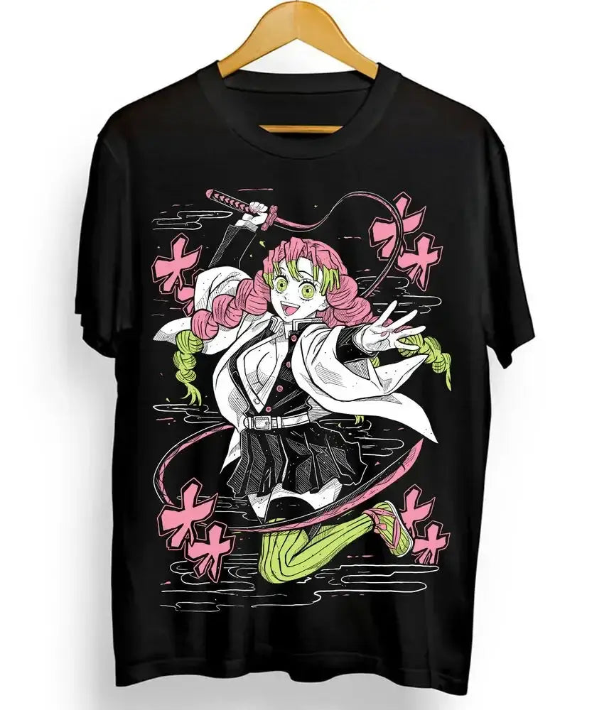 Mitsuri T-shirt: Cute Love Hashira Anime Y2K Top