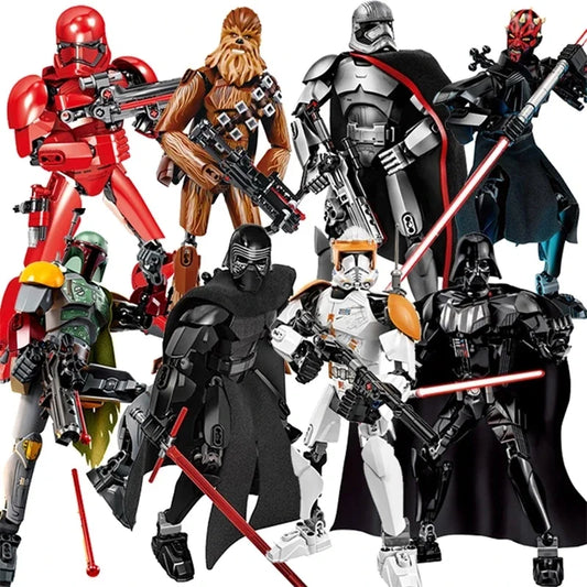 Disney Star Wars vengadores figura de bloques de construcción muñecas Stormtrooper Darth Vader modelo figura de acción ladrillo juguete para niños