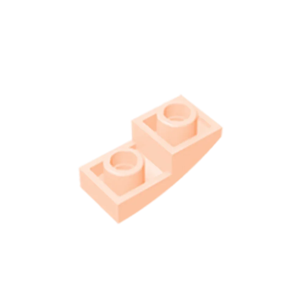 Gobricks GDS-795 Slope, Curved 2 x 1 Inverted | Compatible Building Block for DIY Projects