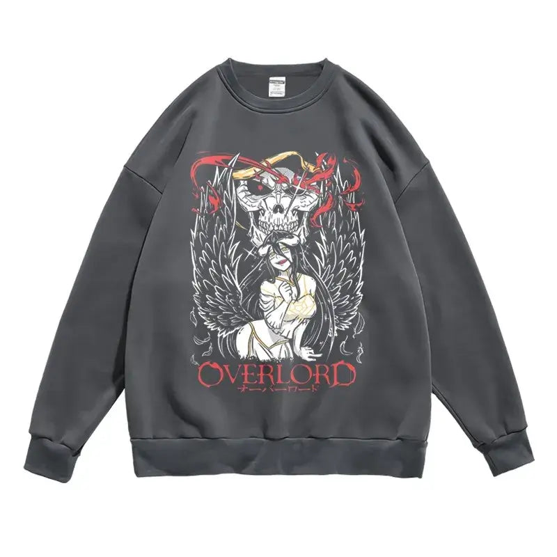 Anime Overlord Graphic Hoodie Women Men Long Sleeve Sweatshirt