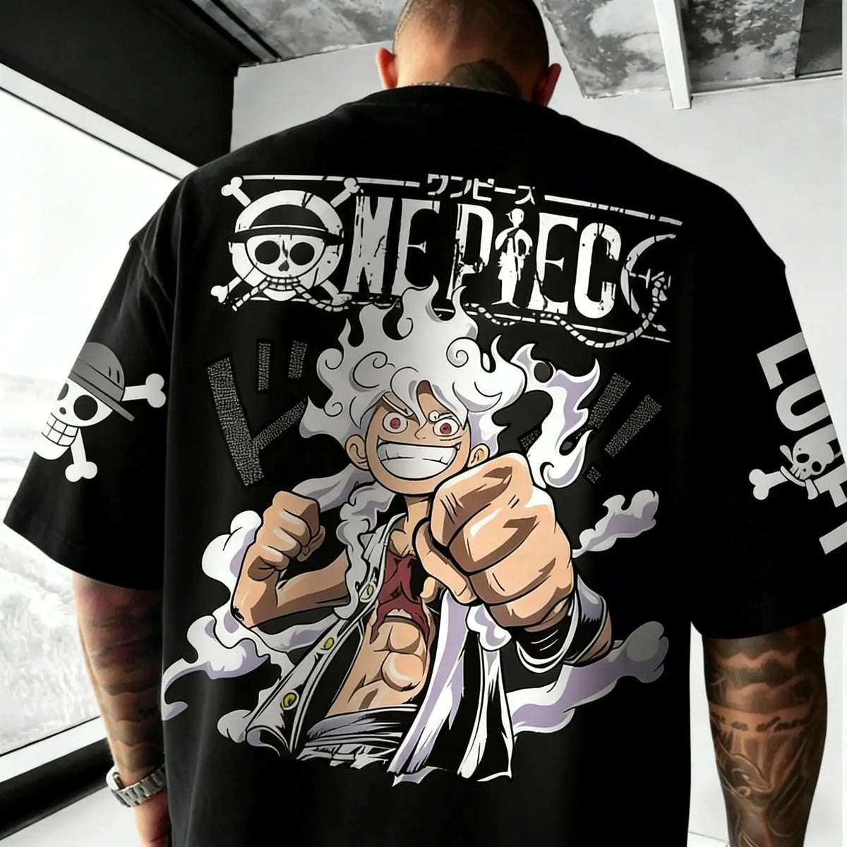 One Piece Luffy T-shirt: Retro Y2K Harajuku Anime Tee