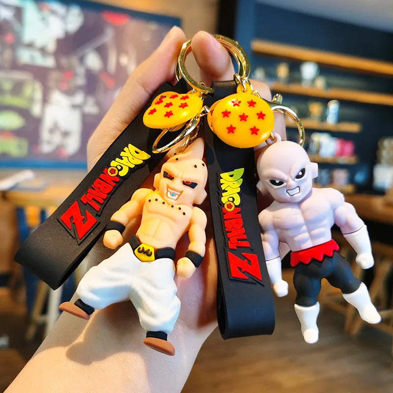 Dragon Ball Z Anime Keychain Super Saiyan Goku Master Roshi Buu Gohan Accessories Car Key Chains