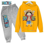 One Piece Hoodies Kids Fashion 2025 Luffy Pullover