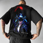 Solo Leveling Authorized T-Shirt: Retro Y2K Anime Cotton Top
