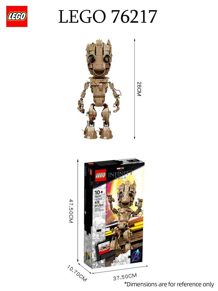 LEGO 76217 Super Heroes Marvel I am Groot Building Kit; Collectible Baby Groot Model for Play and Display; for Kids Aged 10+ - LEGO76217