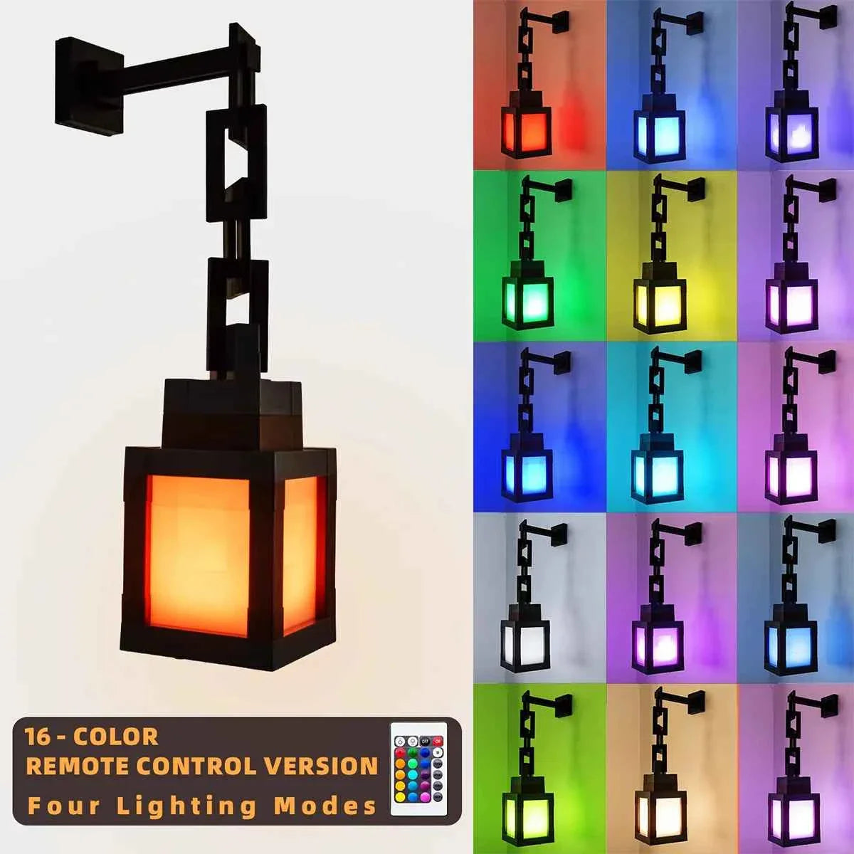 Pixel Design Led Night Light Type-C Rechargeable Remote Rgb