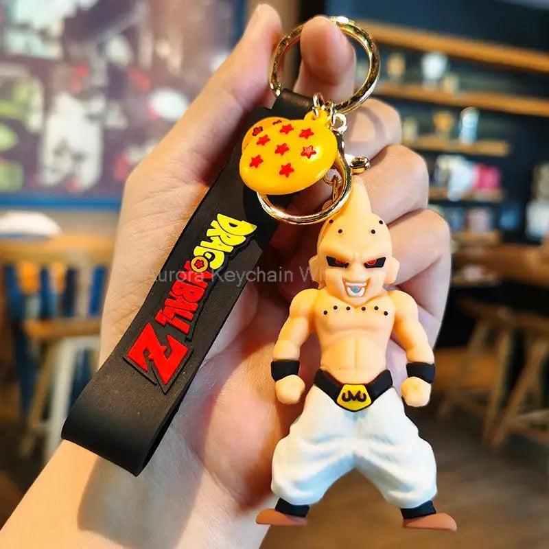 Dragon Ball Z Anime Keychain Super Saiyan Goku Master Roshi Buu Gohan Accessories Car Key Chains