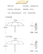 One Piece Nika Luffy Fold Umbrella Automatic Sunscreen