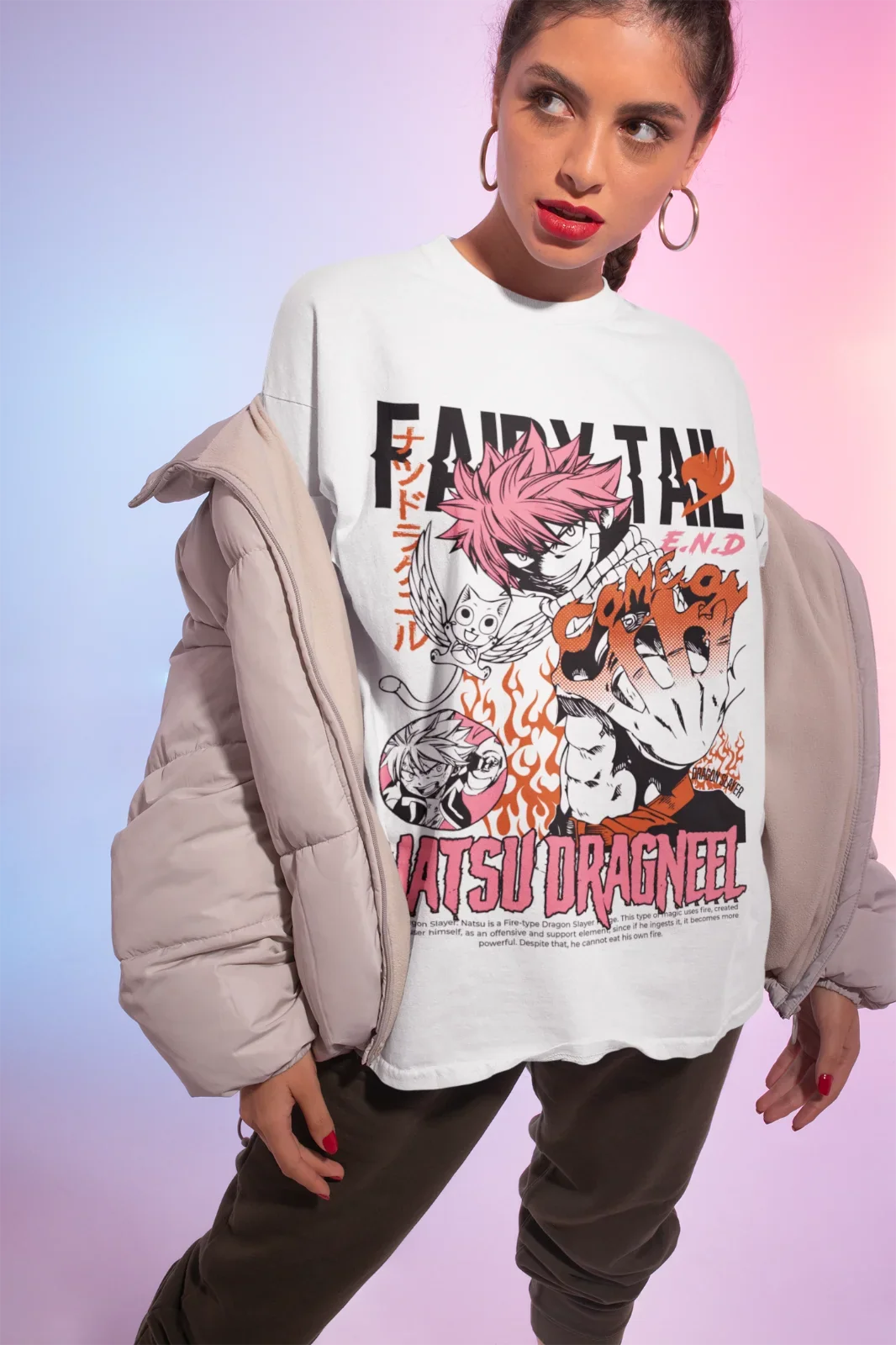 Fairy Tail T-shirt: Natsu & Gray Anime Graphic Tee