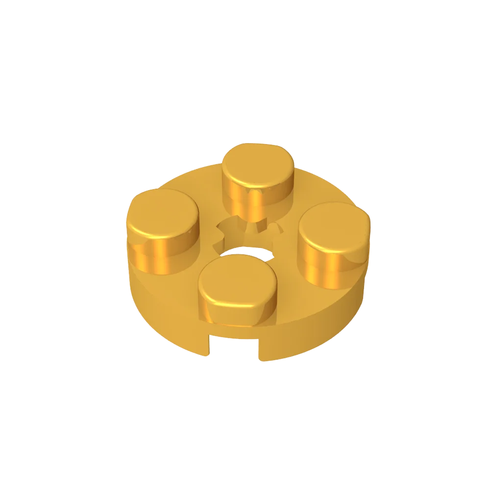 Gobricks GDS-609 PLATE 2X2 ROUND | Compatible Building Blocks for DIY Educational Models