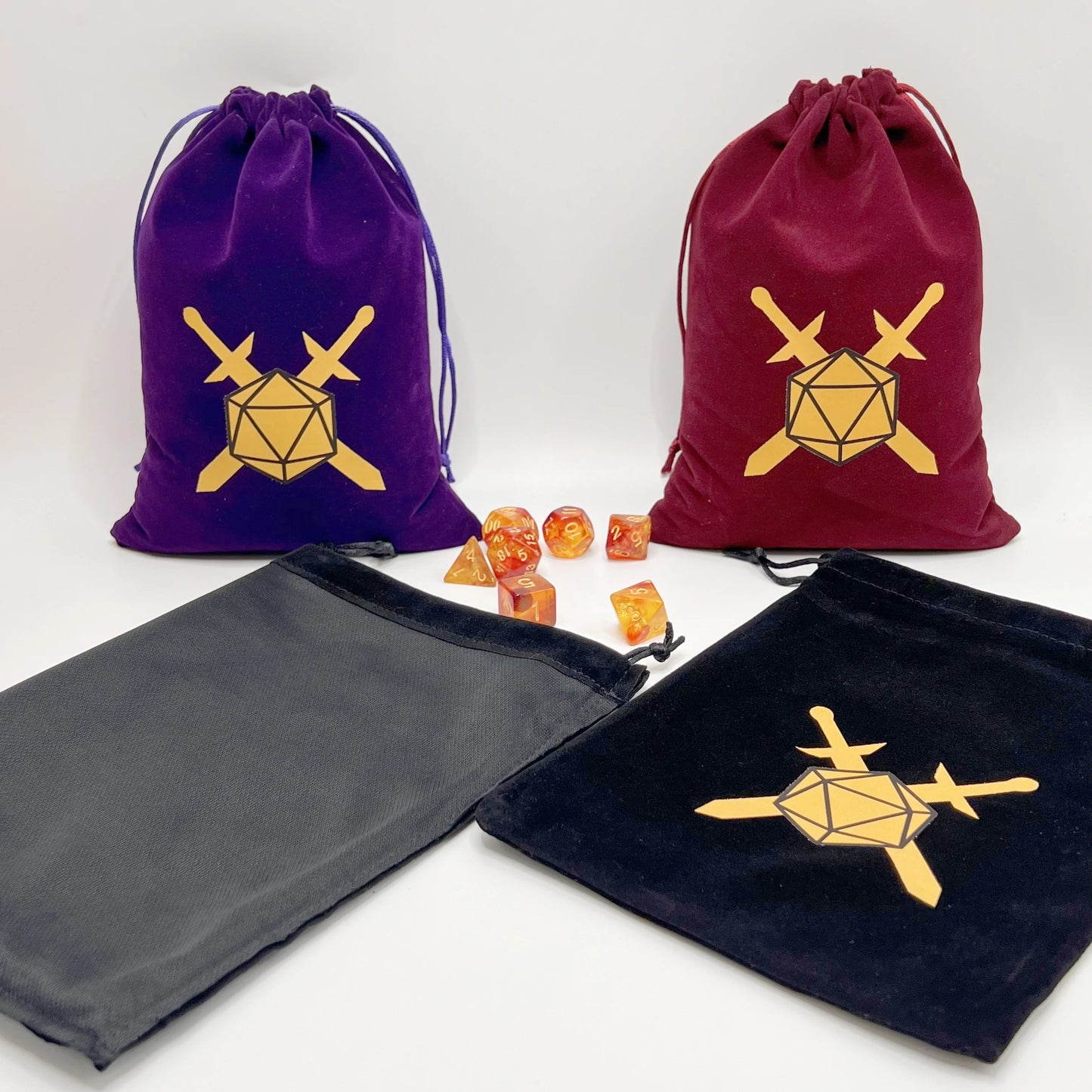 Bolsa de dados I, bolsa de terciopelo con cordón, tamaño Ideal para tarjetas de Tarot, oráculo, accesorios de dragones y mazmorras, joyería de runas, 1 Uds.