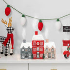 Christmas House Incense Burner - Resin Village Log Cabin Chimney Holder for Festive Home Decoration - spain