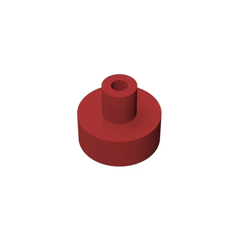 Gobricks Tile Round 1x1 with Bar and Pin Holder | Compatible Building Block