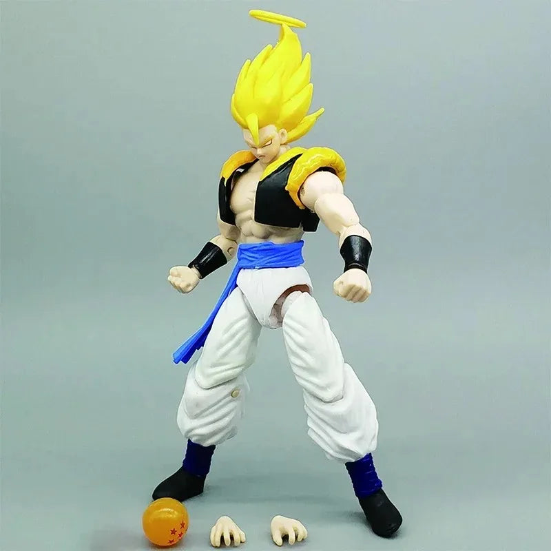 BANDAI Anime Dragon Ball Z Goku Vegeta Figure about  17CM PVC Action Figures Collection Model Toys Gifts Articular Mobility