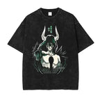 Bleach Aizen Sousuke Harajuku Washed Graphic T-Shirt