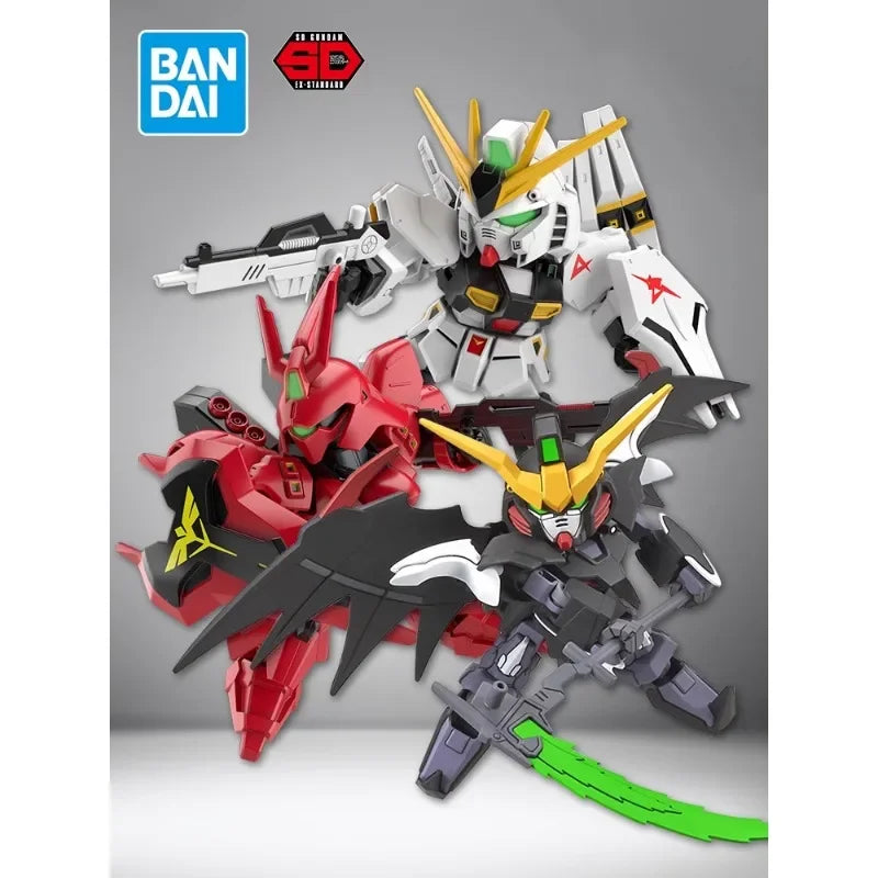 Bandai Model GUNDAM Action Figure SDEX Series Model Kit RX-78-2 Aile Strike Exia 00 Unicorn Astray Red Frame Barbatos Gundam