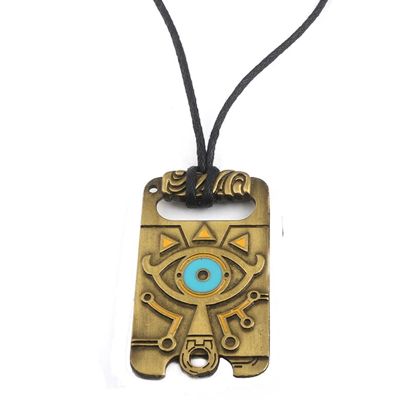 Zeldas Hylian Shield Keychain Breath of The Wild Sheikah Eye Majora's Mask Sword Triforce Symbol Pendant Key Chain Men Jewelry