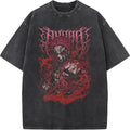 Washed Vintage Akaza T-shirt Demon Slayer Manga Graphic