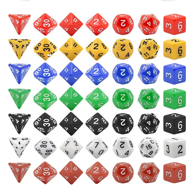 DND Dice Sets 20 X 7 Polyhedral Dice (140pcs) with a Large Drawstring Bag Great for Dungeons and Dragons Role Playing Table Game