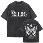 Akaza Koyuki T-shirt: Washed Oversized Anime Graphic Tee