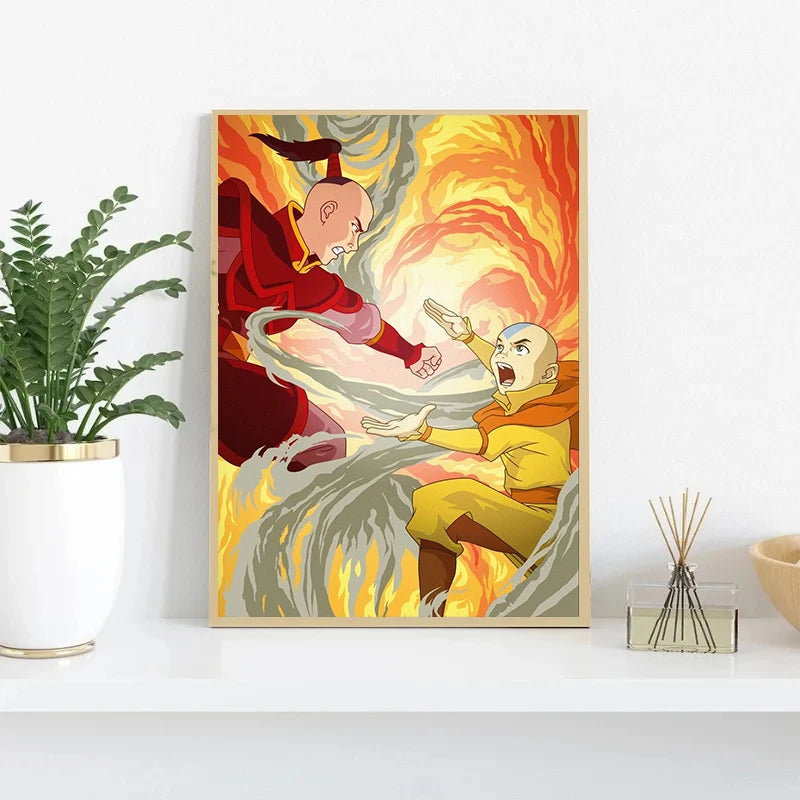 Avatar The Last Airbender Anime Posters and Prints Canvas Painting Wall Art Pictures for Living Room Home Decor Cuadros