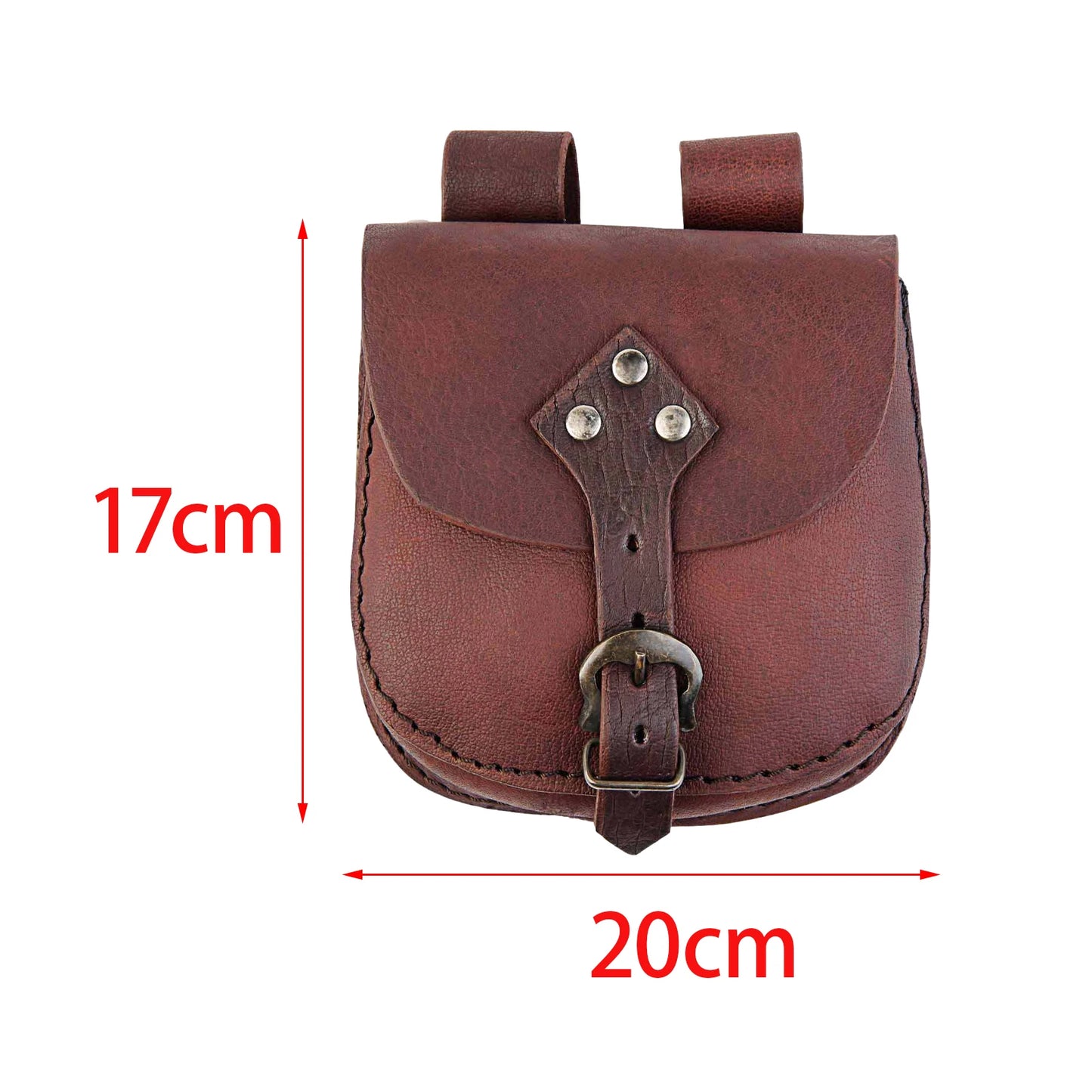 Medieval Waist Bag Purse Steampunk Fanny Pack PU Leather Belt Pouch Waist Pack for Stage Show Men Party Role Playing Women