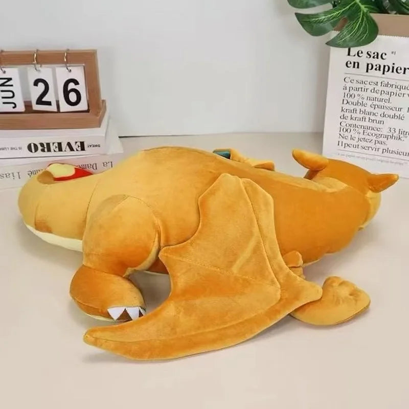 Sleeping Black Dragon Plush Toy – Soft Fantasy Stuffed Animal