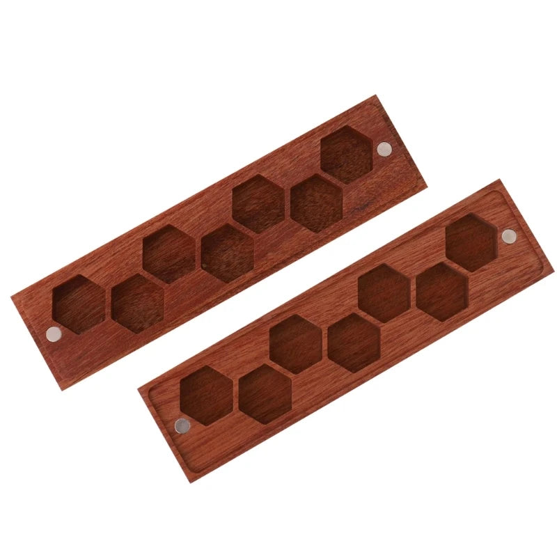 Caja de dados de madera, caja de almacenamiento de dados para juegos de mesa, caja de soporte para dados, cofre de madera con tapa magnética para juegos de mesa