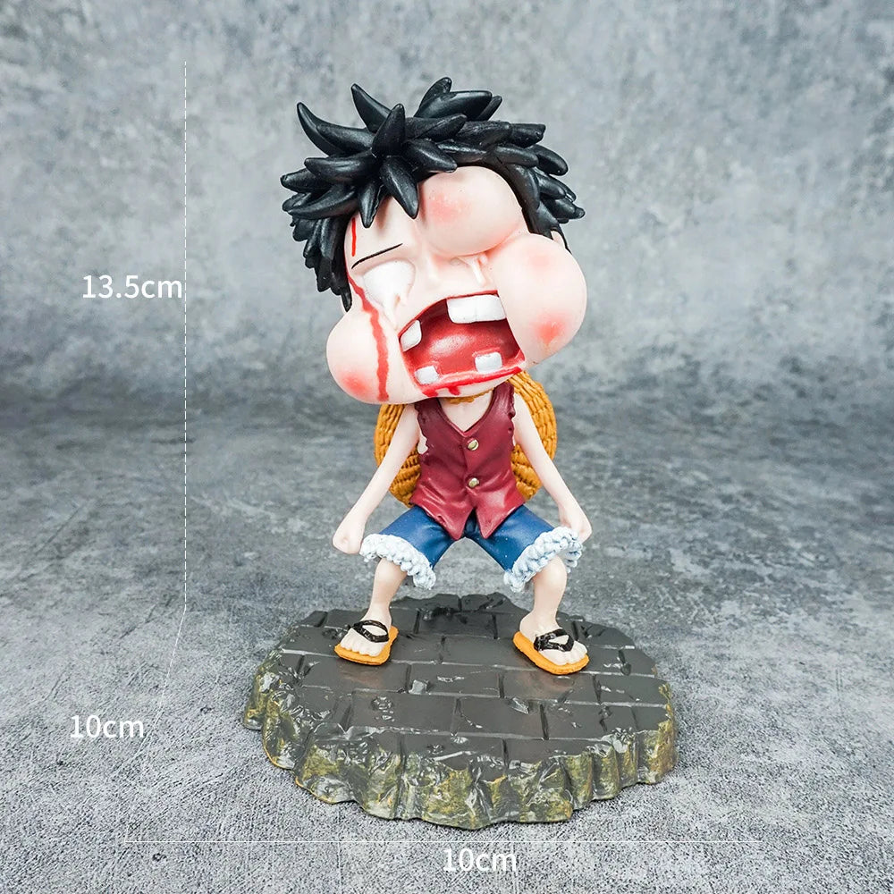 Anime Luffy One Piece Ornament Figurine birthday Cake Baking Decor Figure Statue Doll Ornament Collection PVC Model Toy Gift