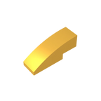 Gobricks GDS-657 Slope, Curved 3 x 1 | Compatible Building Block for Creative Construction