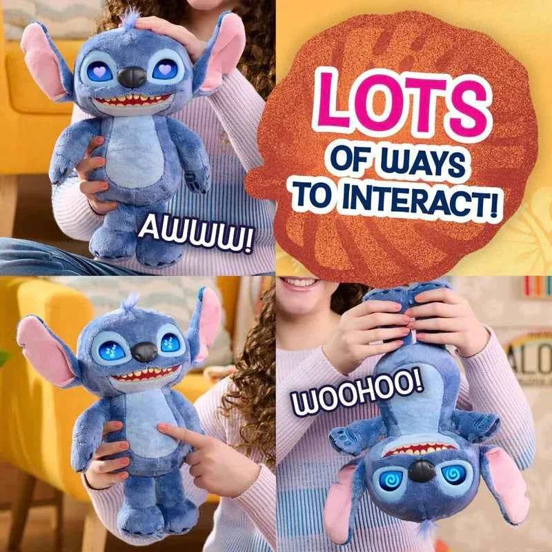 Interactive Cartoon Alien Plush Toy 35cm (14") – Talking Light-Up Stuffed Doll with Sound Effects & LCD Eyes