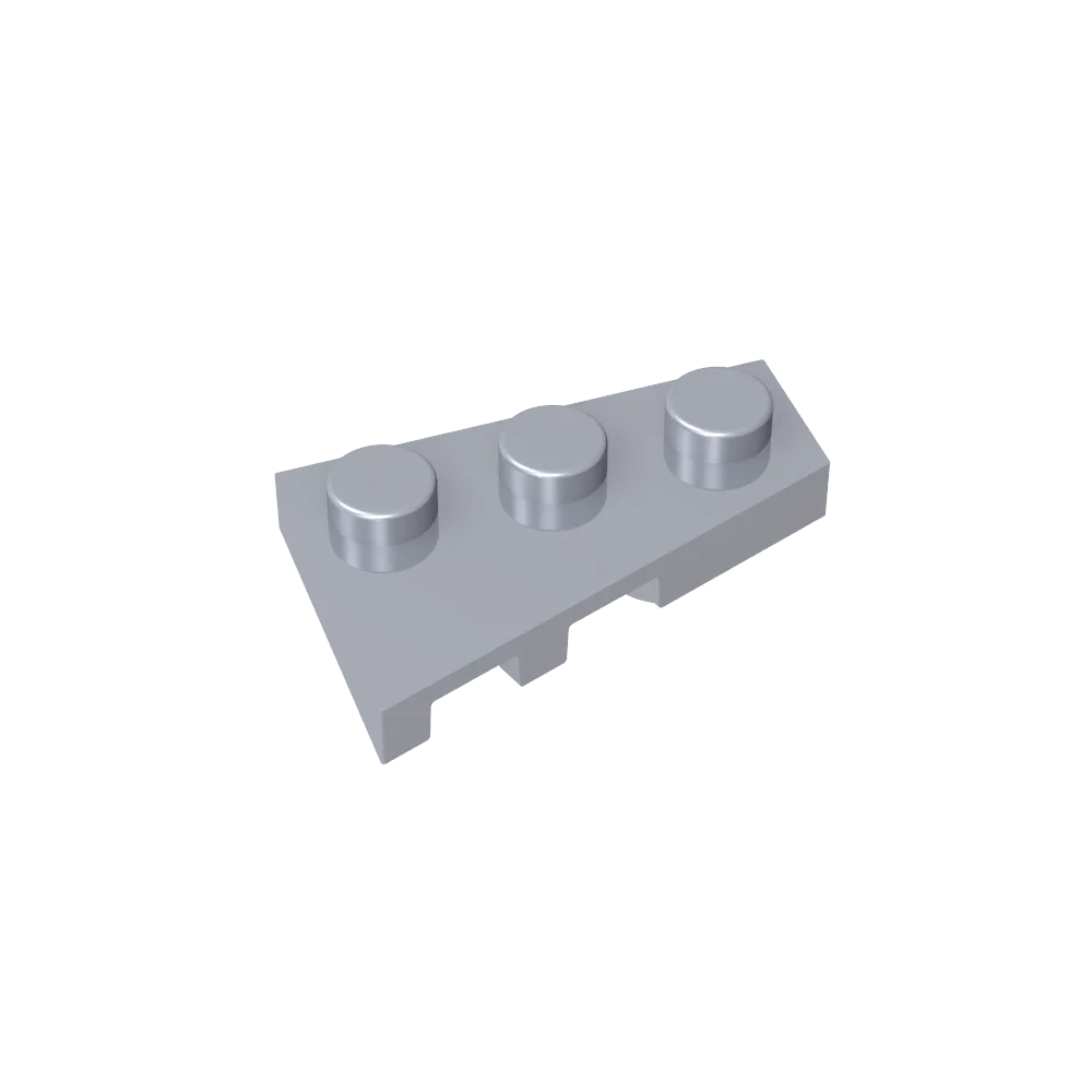 Gobricks GDS-547 Wedge Plate 3 x 2 Right | Compatible Building Block for DIY Creations