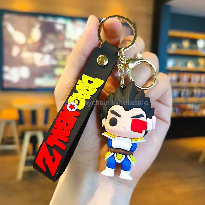 Dragon Ball Z Anime Keychain Super Saiyan Goku Master Roshi Buu Gohan Accessories Car Key Chains