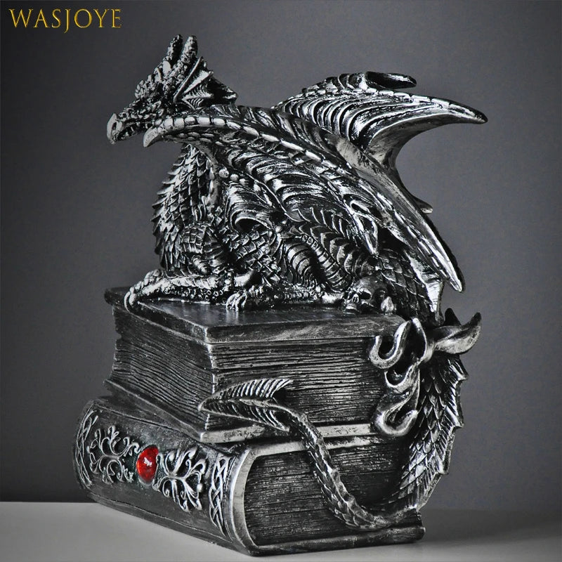 Gardien du Dragon: boîte à bijoux rétro européenne fantaisie princesse, boîte de rangement de bijoux, boîte à bagues à bijoux